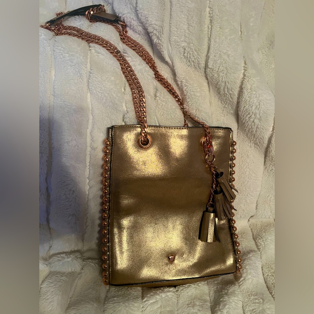 Gianni Bini Metallic gold purse